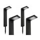  Einbau-Solarleuchte LED Plus schwarz 58,5 cm 4 Stk.