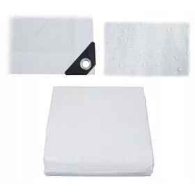   Multifunktionale Weiße Abdeckplane 100g/m2 - UV-beständig, wasserfest und reißfest