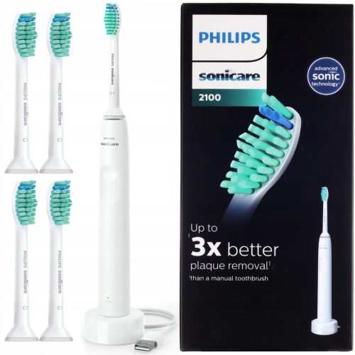  Philips Sonicare HX3651/13 Schallzahnbürste Weiß im Set enthalten