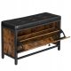  Schuhschrank mit Sitz BN Lider 80 x 51 x 30 cm Brauntöne