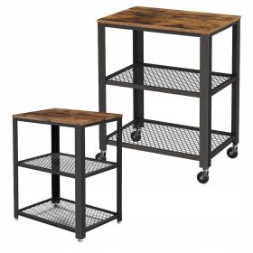    Songmics Vasagle rechteckiger Tisch 60 x 40 x 77,5 cm in Brauntönen