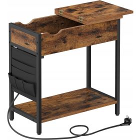    Songmics Vasagle rechteckige Konsole 60 x 31,5 x 60 cm in Brauntönen