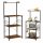  Songmics Küchenschrank 40 x 60 x 134 cm, Frontfarbe: Schwarz