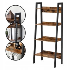  Songmics Vasagle Regal 56 cm x 137,5 cm x 34 cm Brauntöne