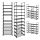  Songmics Schuhschrank 45 x 174 x 30 cm schwarz