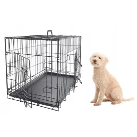    Käfig, pulverbeschichteter Stahl für Hamster, mittelgroßer Hund, 45 x 62 x 52 cm
