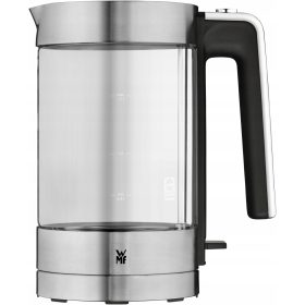    WMF Glas-Wasserkocher 1,7 l, Grau- und Silbertöne, transparent