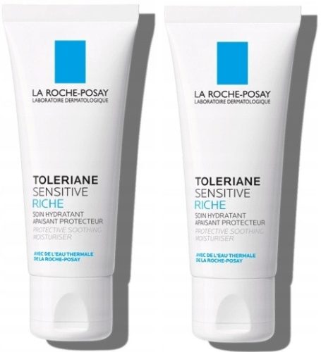 LA ROCHE-POSAY TOLERIANE SENSITIVE RICHE - Beruhigende Creme für trockene Haut, 2x 40 ml
