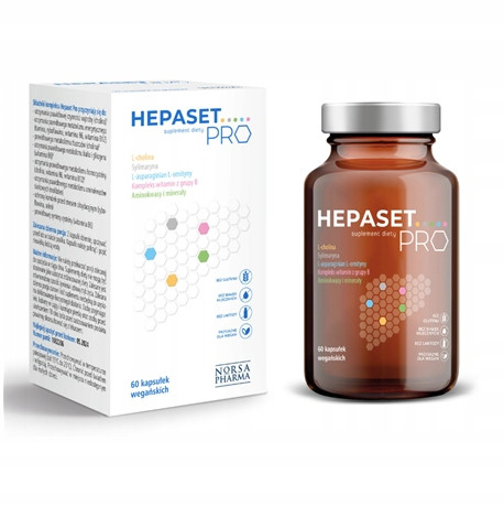 Hepaset Pro von Norsa Pharma - Leberunterstützung und Metabolismus-Pflege (60 Kapseln)