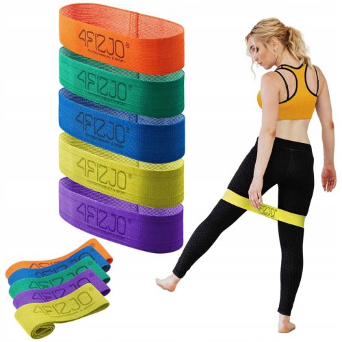  4FIZJO Satz FLEX BAND-Bänder 5 Stück 34 cm x 5 cm