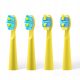  Köpfe Seago SG-2303 Kinderzahnbürstenköpfe, gelb, 4 Stück