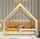  KrolikBeds Cottage-Bett, Flachdach, ohne Kamin, 80 x 160 cm