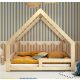  KrolikBeds Cottage-Bett, Flachdach, ohne Kamin, 80 x 160 cm