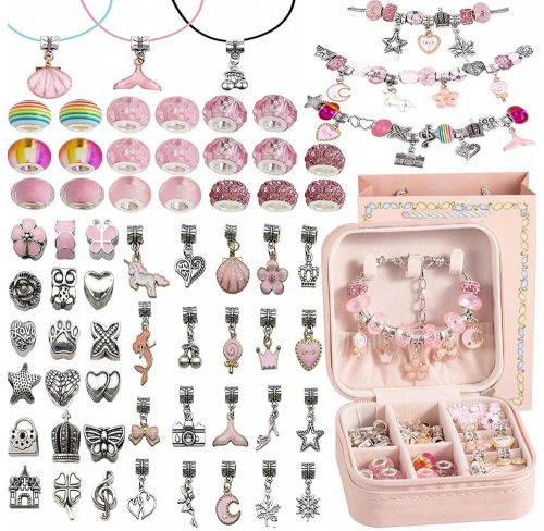  KREATIVES PERLEN-SET ZUM HERSTELLEN VON ARMBÄNDERN UND PERLEN FÜR KINDER