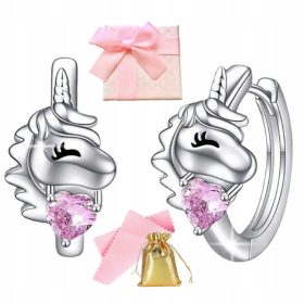  Silberne Creolen für Kinder Alola