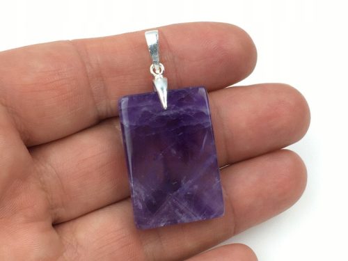  Anhänger Anhänger natürlicher lila Amethyst Stein Silber pr. 925