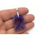 Anhänger Anhänger natürlicher lila Amethyst Stein Silber pr. 925