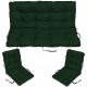  Wasserdichte Kissen für RATTAN-Möbel 180x60x50 2er-Set dunkelgrün