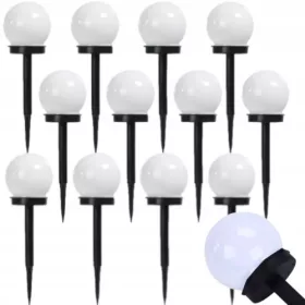  MAXSELL Einbau-Solarlampe weiß 37 cm 12 Stk.