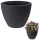  Vilde Blumentopf 48 cm x 48 x 37,5 cm Durchmesser 48 cm Kunststoff in den Farben Grau und Silber