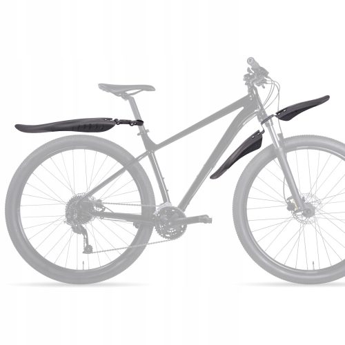  Set bestehend aus zwei Fahrradschutzblechen, schwarz, 42*13,5 cm, 31,5*23,5 cm