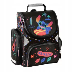    STITCH PASO SCHULTASCHE FÜR MÄDCHEN KLASSE 1 2 3 SCHWARZ DISNEY