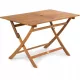  Fieldmann-Tisch, FDZN-Holz, Beige und Braun