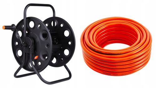  SGWO412-50 SCHLAUCH 1/2" 50m 4-LAGIG + Schlauchwagen Schmith SCH14W02402