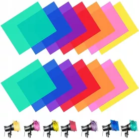 14X GEL FILTER BUNTE OVERLAYS LAMP FILM NEON FOTOS CYBER DIY