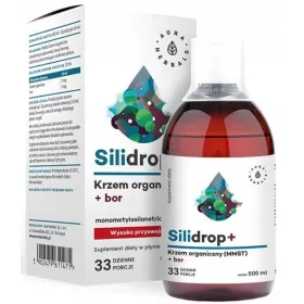   AURA Herbals Silidrop+ organisches MMST-Kieselsäuregel mit Bor, flüssig 500 ml