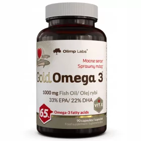   OLIMP Gold Omega 3 - Hochkonzentriertes Fischöl für Herz und Gehirn, 90 Kapseln