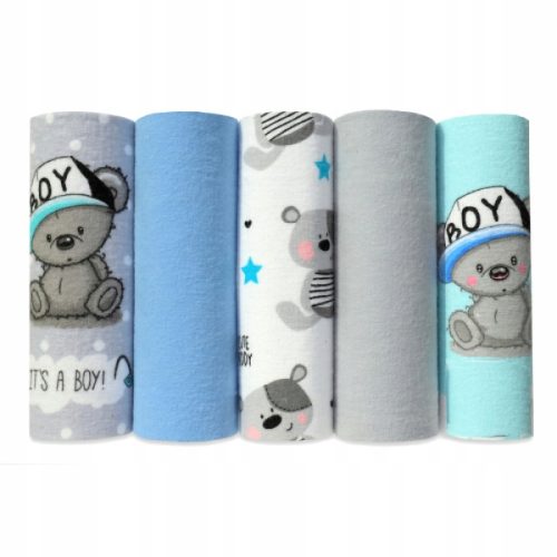  EGA KIDS Flanellwindeln 70x80cm Set Nr. 2 (7053), 5-tlg.