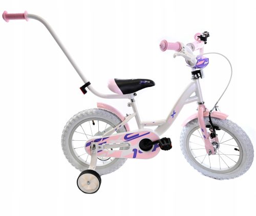  Midex Kinderfahrrad BIKE FOR GIRL SIDE WHEELS GUIDE 14" Rad weiß