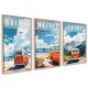 3er-Set Minimalistische Poster 50x70cm - Ohne Rahmen, Perfektes Geschenk