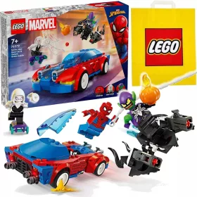    LEGO Super Heroes 76279 Spider-Man und Green Goblin Venom Rennwagen + LEGO Papiertüte
