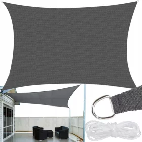    Gartensegel 700 x 500 cm aus Kunststoff + GreenLive Stick gegen Fliegen und Wespen