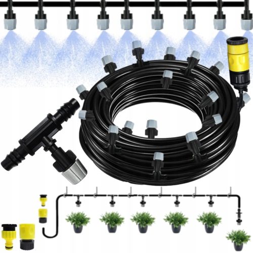  GARTEN-WASSERVORHANG-NEBELSCHLAUCH-SPRINKER 20M