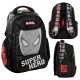 BeUniq Spiderman Schulrucksack für Jungen, mehrfächerig, schwarz