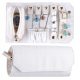  ORGANIZER-REISE-SCHMUCKETUI, ROLLBAR, WEISSE BOX, GLITZER