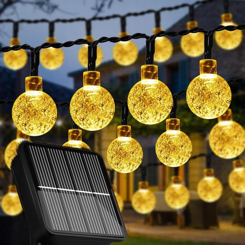  Girlanden SOLAR-Gartenlampen 50LED 7M Warm