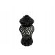  Moderne, glamouröse künstlerische Kerze, Diamanten, Vase, Kapelle, schwarz