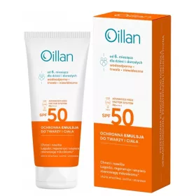   OILLAN Sonnenschutzemulsion SPF 50+ für Gesicht und Körper ab 6 Monate, 100 ml