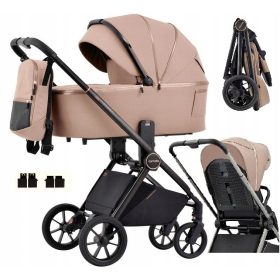    2in1 Carrello Ultra Carrello Kinderwagen + ALFA Carrello Adapter für den Maxi-Cosi Cybex Autositz