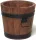  Drewdon-Blumentopf, 28 cm x 28 x 26 cm, Durchmesser 28 cm, Holztöne in Braun und Beige