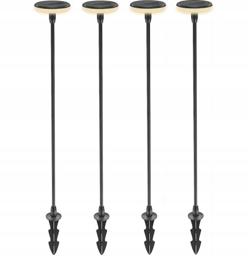  Einbau-Solarleuchte NNLED schwarz 78 cm 4 Stk.