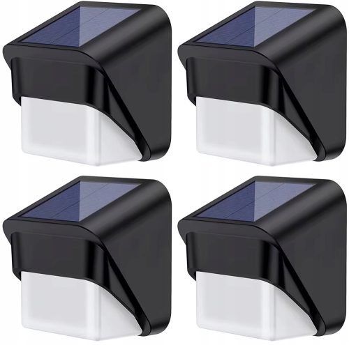  Einbau-Solarleuchte NNLED schwarz 8,5 cm 4 Stk.