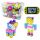  Meli Basic Pink Travel Box Waffelblöcke 500 Elemente + Wasserspiele – Arcade-Wasserspiel