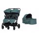  Easy Go Echo Sage Green Zwillingskinderwagen + Softtragetasche für den Kinderwagen ECHO EasyGo Babyeinsatz Sicher und bequem