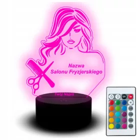    LED Schreibtischlampe Statuette Geschenk Friseur Friseur Schere Salon
