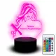  LED Schreibtischlampe Statuette Geschenk Friseur Friseur Schere Salon